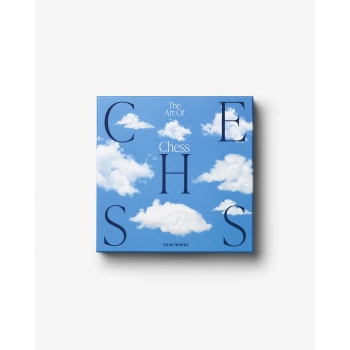 Printworks - Szachy Chess Clouds – błękitno-białe, drewniane, designerskie