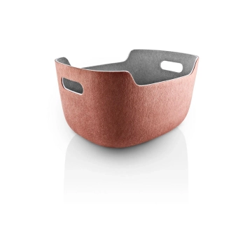 Eva Solo – Kosz do przechowywania Tidy z filcu z recyklingu, kasztanowy, wysokość 26 cm