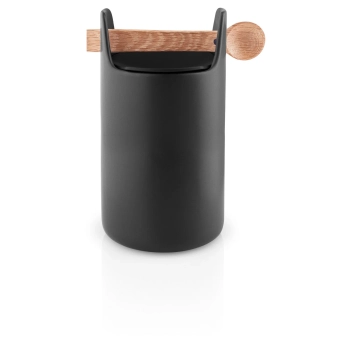 Eva Solo – Pojemnik kuchenny Toolbox z łyżeczką i pokrywką – czarny, 20 cm