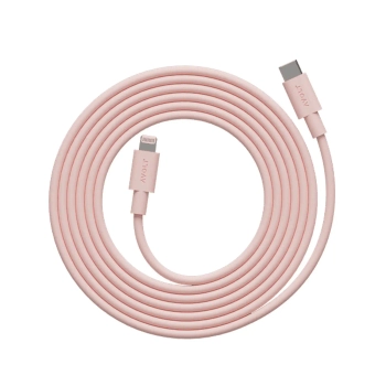 Avolt - Kabel USB-C do Lightning MFi – szybkie ładowanie, różowy, 2 m