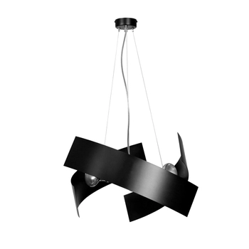 Emibig - Lampa wisząca Modo black - wysokość max 100 cm, stal lakierowana