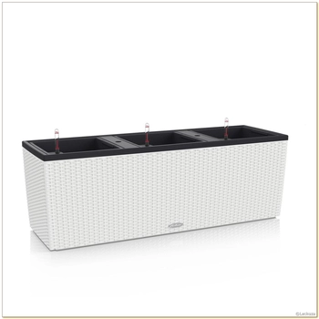 Lechuza - Donica TRIO Cottage 40 - długość 129,50 cm, biała