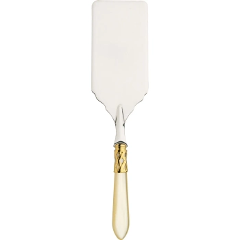 Casa Bugatti - Łopatka do lazanii Aladdin – perłowa kość słoniowa, złoty pierścień