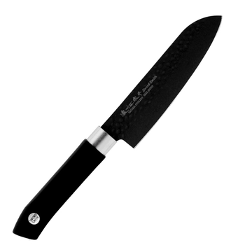 Satake Cutlery - Nóż Santoku - długość ostrza 15 cm | Swordsmith Black 805-728