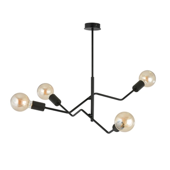 Emibig - Lampa sufitowa Frix 4 black - wysokość 53 cm, stal lakierowana