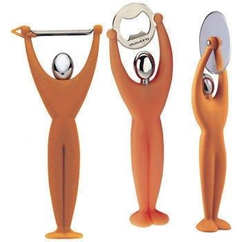 Casa Bugatti – Zestaw przyborów kuchennych GYM – pomarańczowy, matowy