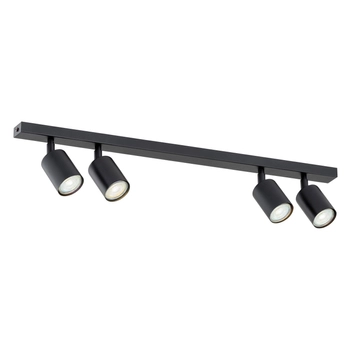 Emibig - Lampa sufitowa Flash 4 black - szerokość 70 cm, stal lakierowana proszkowo