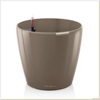 Lechuza - Donica Classico - średnica 60 cm, kawa z mlekiem, połysk