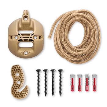 LaSiesta - CasaMount - Uniwersalny zestaw montażowy do wiszących foteli hamakowych, beżowy