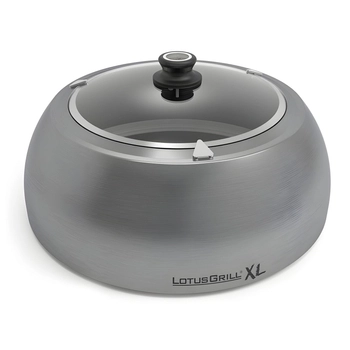 LotusGrill - Pokrywka do grilla XL - srebrna, średnica 43,70 cm