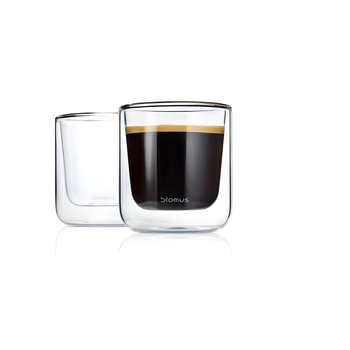 Blomus - Komplet 2 szklanek Coffee / Tea Nero - pojemność 200 ml