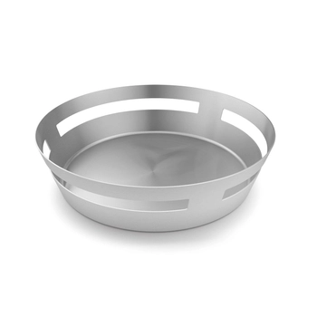 Zack - Kosz na pieczywo/owoce VAREO - średnica 23,60 cm, stal matowa