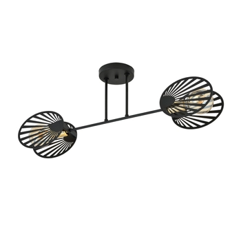 Emibig - Lampa sufitowa Talia 2 black - wysokość 31 cm, stal lakierowana