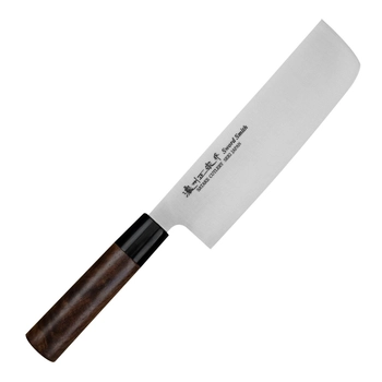 Satake Cutlery - Nóż Nakiri - długość ostrza 16 cm | Kenta Walnut 808-033