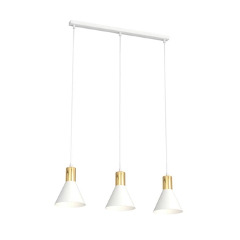 Emibig - Lampa wisząca Rosa 3 BL white - wysokość max 140 cm, stal malowana proszkowo