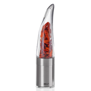 AdHoc - Młynek do papryczek chilli PEPE - srebrny, wysokość 20,50 cm