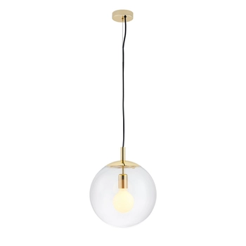 Kaspa - Lampa wisząca pojedyncza Alur - rozmiar M, średnica 30 cm, złota