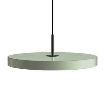 UMAGE (Vita) - Lampa Asteria Medium - średnica 43 cm, oliwkowa, czarny dekor