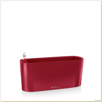 Lechuza - Doniczka Delta 10 - długość 30 cm, czerwona, połysk