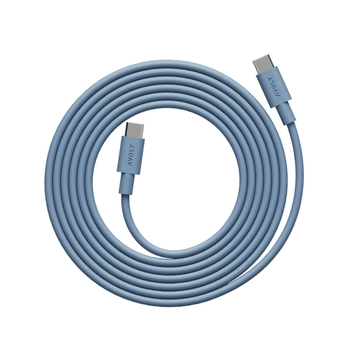 Avol - Kabel 1 USB C do ładowania USB C, 2 m - niebieski