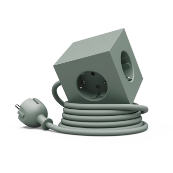 Avol - Listwa zasilająca Square 1 z podwójnym USB-C 30 W i magnetyczną podstawą, 1,8 m - zielona