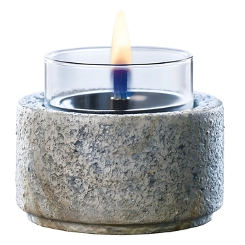 Tenderflame - Świeca Slate 10 - szara, wysokość 10 cm