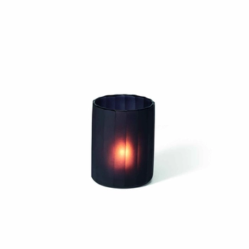 Philippi – Świecznik na tealight Twilight L - czarny, średnica 10 cm