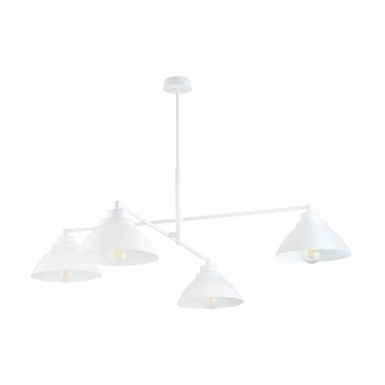 Emibig - Lampa sufitowa Maverick 4 white - wysokość 58 cm, stal lakierowana,