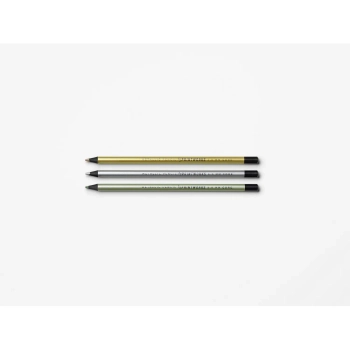 Printworks - Zestaw ołówków albumowych metalicznych – złoty, srebrny, szampański