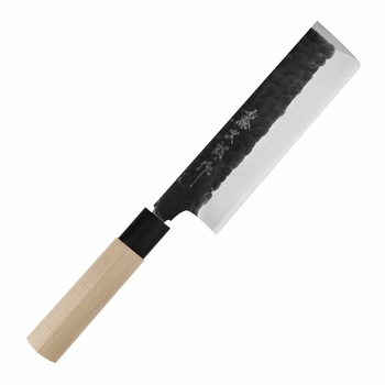 Tojiro - Nóż Usuba - długość ostrza 18 cm | Black Hammered Shirogami F-1127