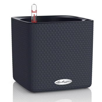 Lechuza - Doniczka Cube Color 16 - wysokość 16 cm, szara