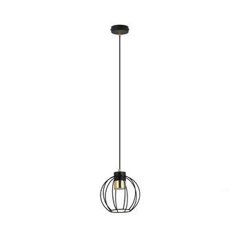 Emibig - Lampa wisząca Ajax 1 black - wysokość max 115 cm, stal lakierowana