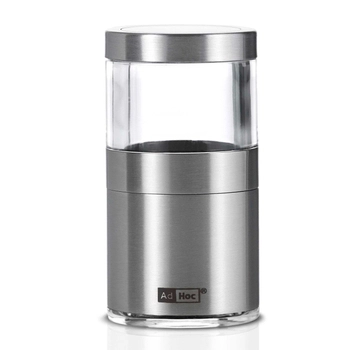 AdHoc - Młynek do pieprzu lub soli BASSO - srebrny, wysokość 7,50 cm