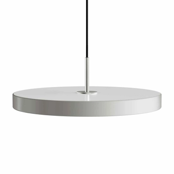UMAGE (Vita) - Lampa Asteria Plus Medium - szara, średnica 43 cm, srebrny dekor