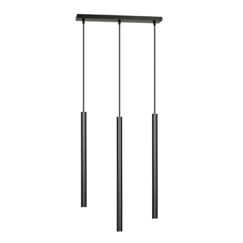 Emibig - Lampa wisząca Selter 3 black- wysokość max 120 cm, stal lakierowana