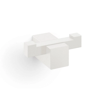 Zack - Podwójny wieszak łazienkowy CARVO - szerokość 6,50 cm, biały