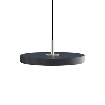 UMAGE (Vita) - Lampa Asteria Plus Mini - antracytowa, średnica 43 cm, srebrny dekor