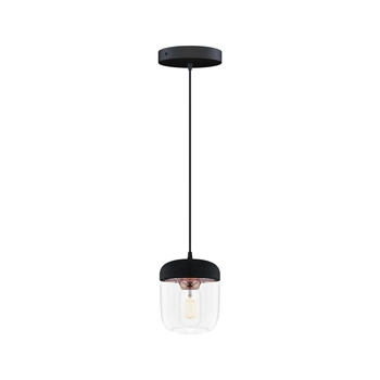 UMAGE (Vita) - Lampa Acorn black polished copper - średnica 14 cm, czarna, miedź