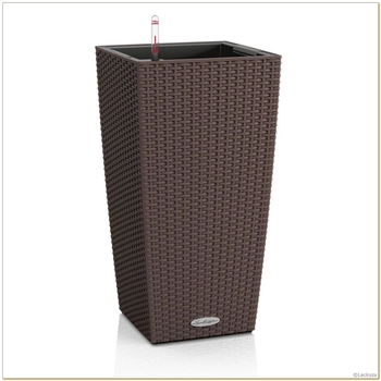 Lechuza - Doniczka Cubico Cottage 30 - wysokość 56,50 cm, mokka