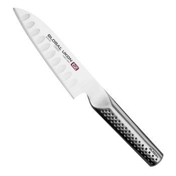 Global - Żłobiony nóż Santoku - długość ostrza 14 cm | GUS-20