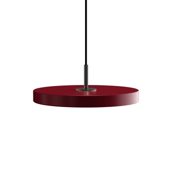 UMAGE (Vita) - Lampa Asteria Mini - średnica 31 cm,  czerwona, czarny dekor