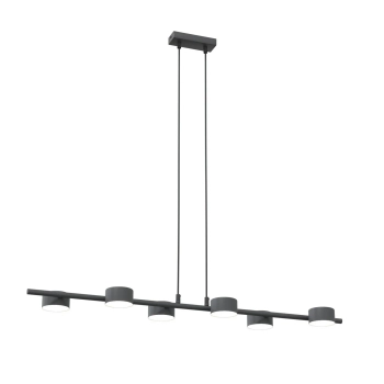 Emibig - Lampa wisząca SORA LED – czarna, 6-punktowa, matowa