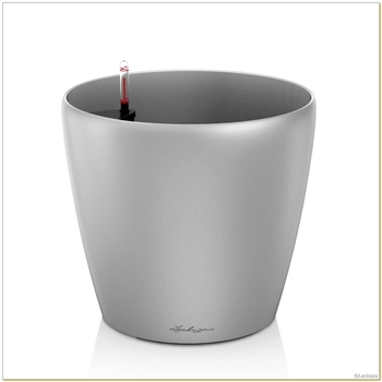 Lechuza - Donica Classico - średnica 70 cm, srebrna, matowa