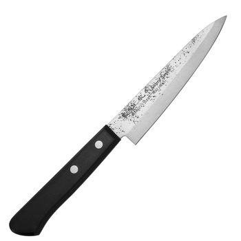 Satake Cutlery - Nóż uniwersalny - długość ostrza 12 cm | Nashiji Black Pakka 801-751