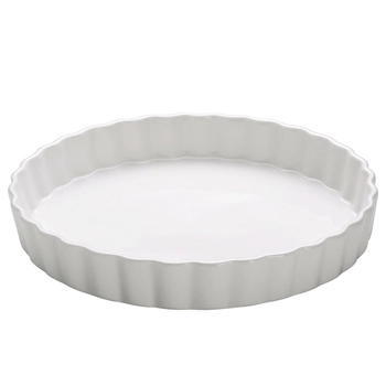 Maxwell & Williams - Forma do pieczenia quiche/tart White Basics Kitchen - biała, średnica 27 cm