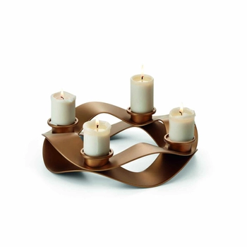 Philippi – Świecznik Girlanda - stare złoto, średnica 30 cm