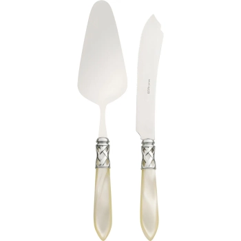 Casa Bugatti - Zestaw do ciasta Aladdin – perłowa kość słoniowa, 2 elementy