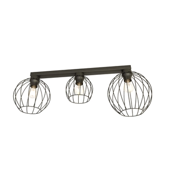 Emibig - Lampa sufitowa Nest 3 BL black - szerokość 76 cm, stal lakierowana proszkowo
