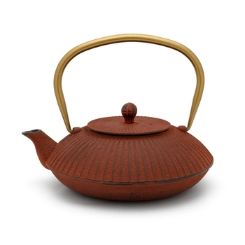 Zaparzacz żeliwny do herbaty Linhai 1.1L czerwony - Bredemeijer