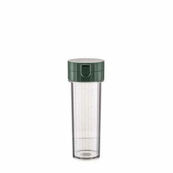 Alessi - Pojemnik "On the go" PLISSE - zielony, pojemność 550 ml